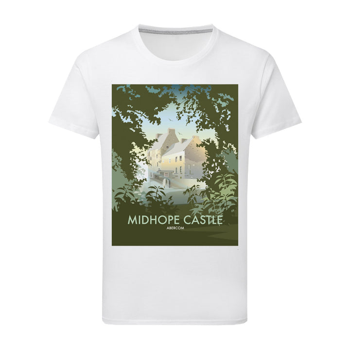 Midhope Castle, Abercom T-Shirt by Dave Thompson
