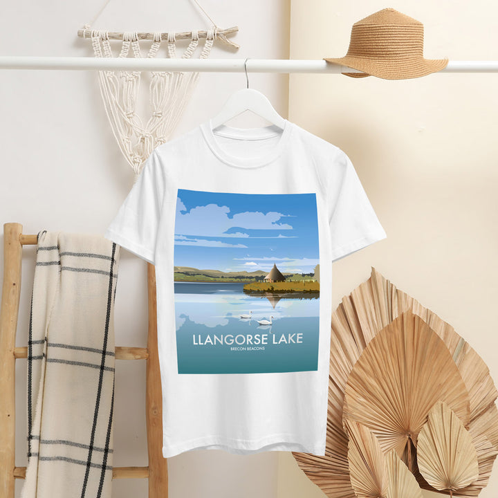 Llangorse Lake T-Shirt by Dave Thompson