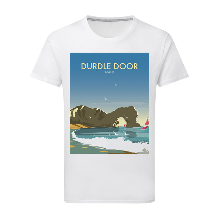 Durdle Door, Dorset, Edit-Lightened T-Shirt by Dave Thompson