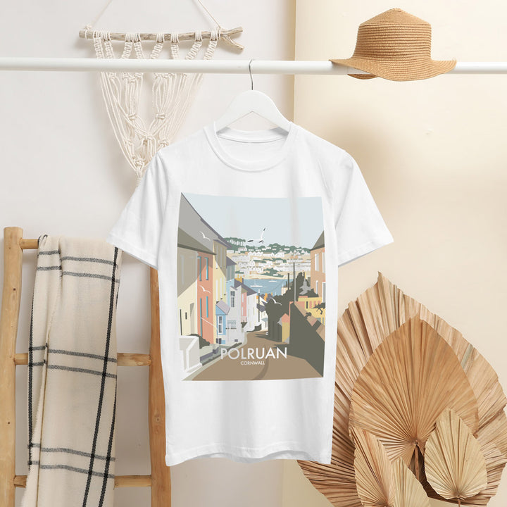 Polruan,Cornwall T-Shirt by Dave Thompson