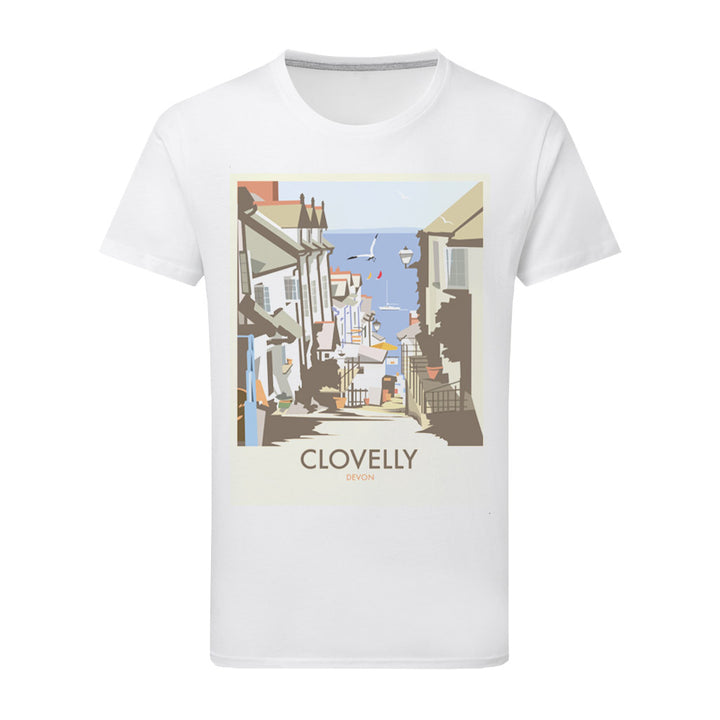 Clovelly, Devon T-Shirt by Dave Thompson