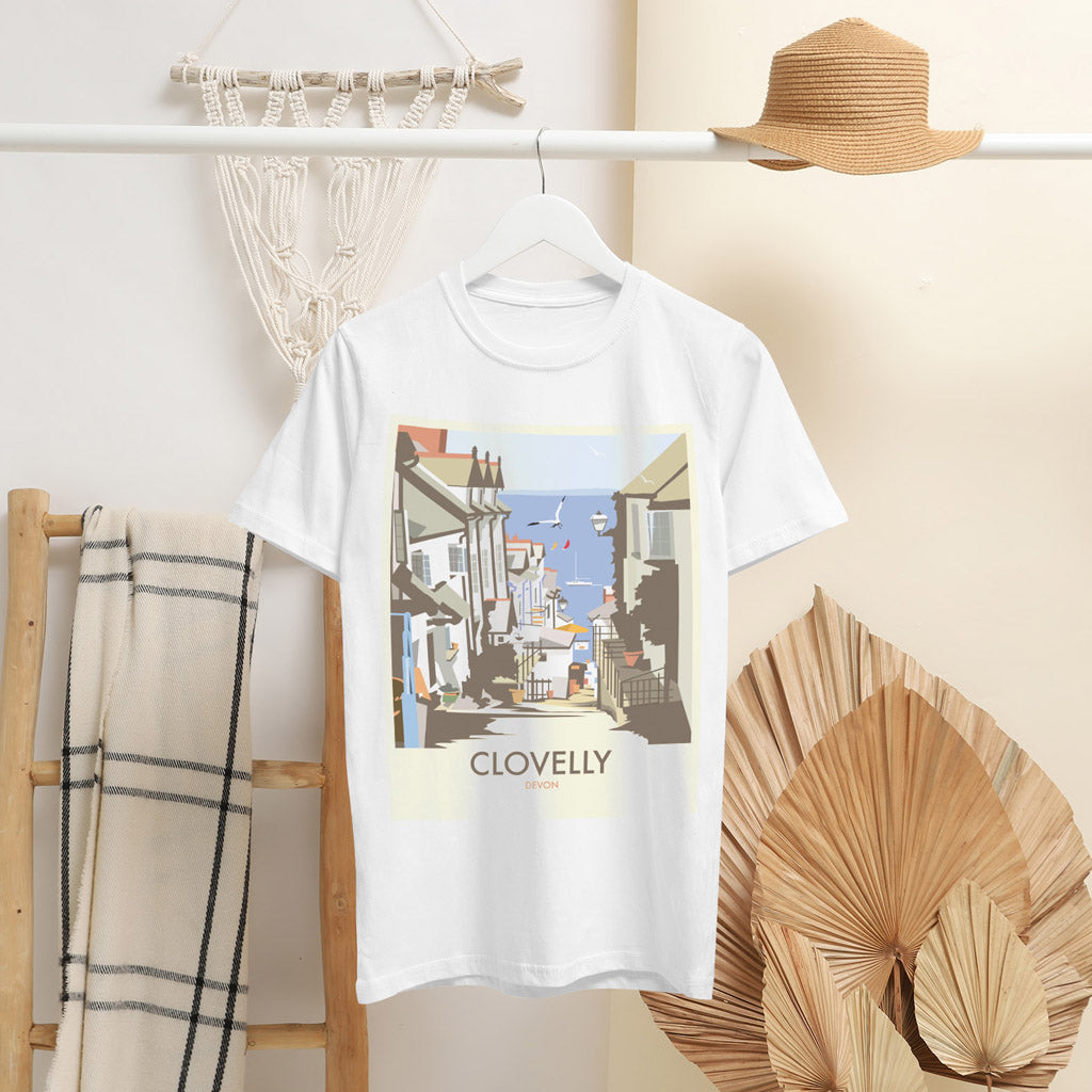 Clovelly, Devon T-Shirt by Dave Thompson