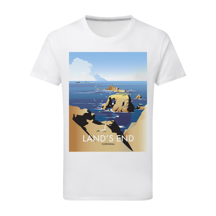 Land's End, Cornwall T-Shirt by Dave Thompson
