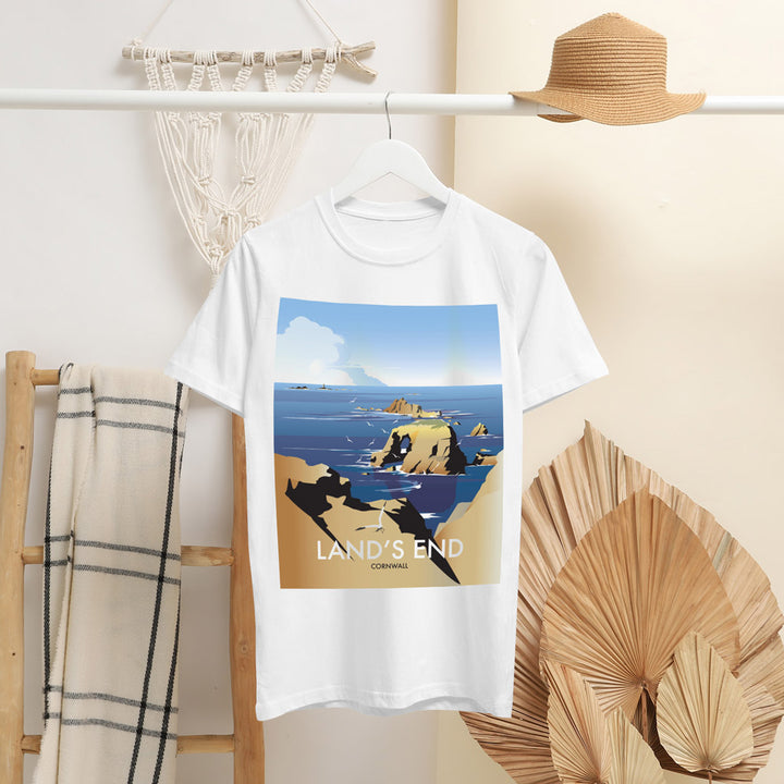 Land's End, Cornwall T-Shirt by Dave Thompson