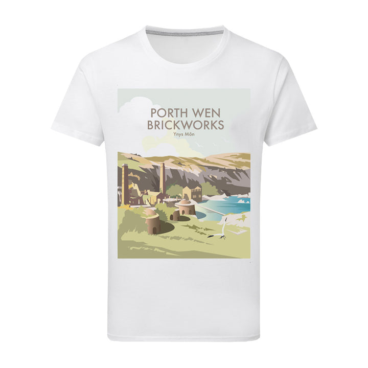 Porth Wen Brickworks T-Shirt by Dave Thompson