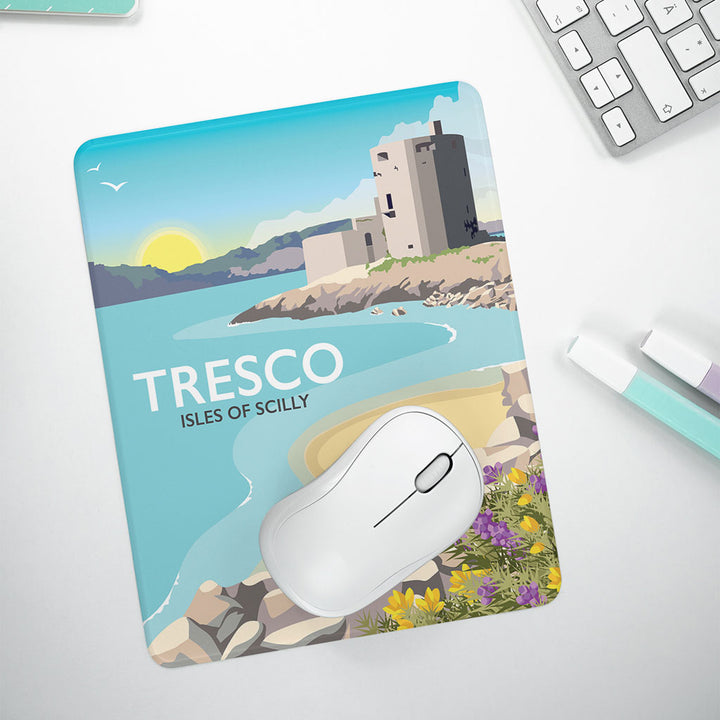 Tresco, Isles of Scilly, Cornwall - Mouse mat