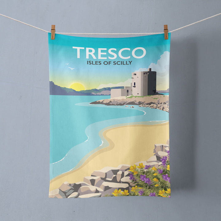 Tresco, Isles of Scilly, Cornwall - Tea Towel