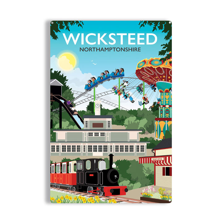 Wicksteed, Northamptonshire - Metal Sign