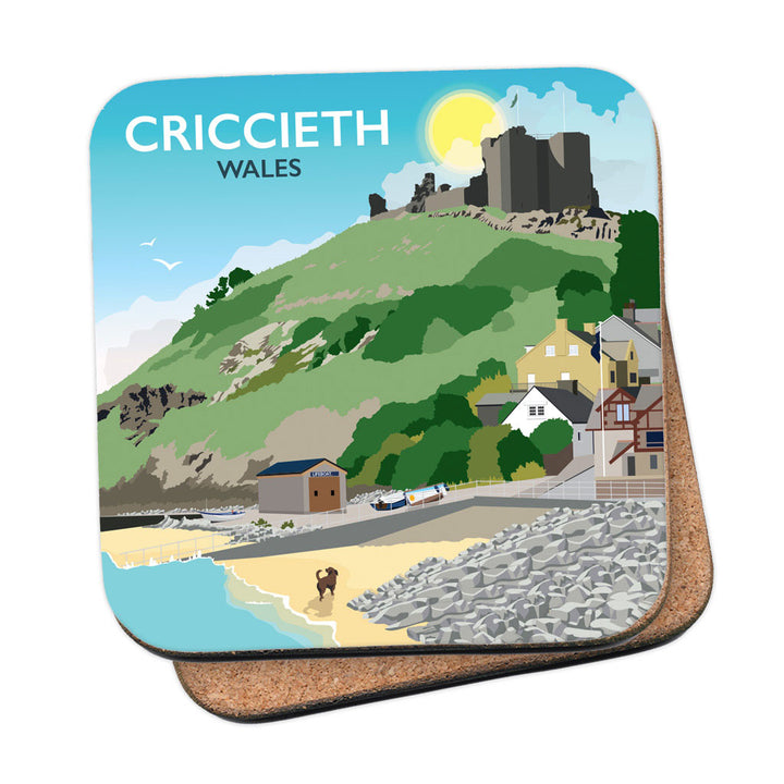 Criccieth, Wales - MDF Coaster
