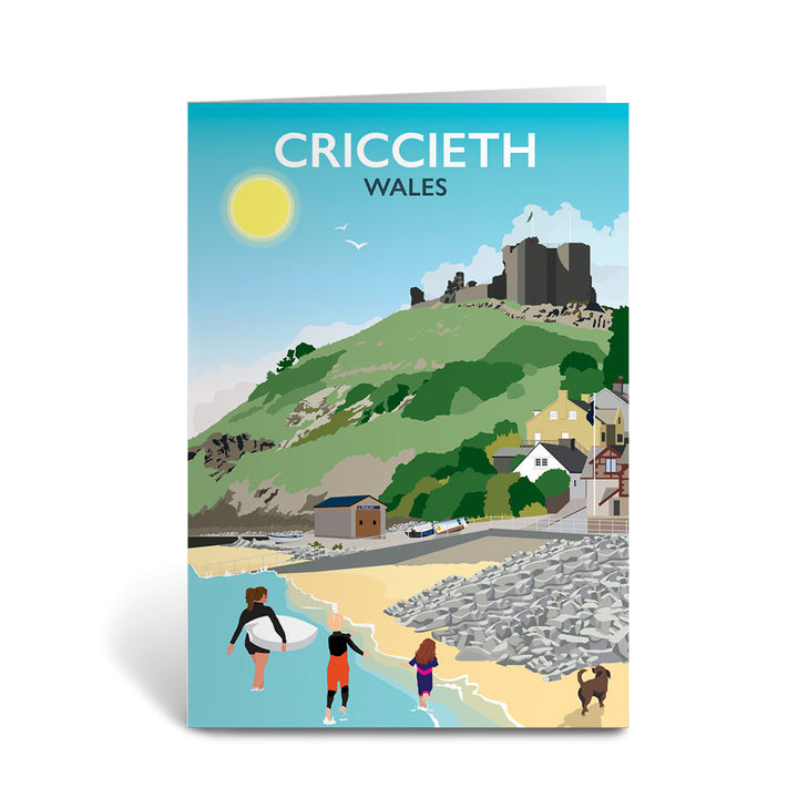 Criccieth, Wales - Greeting Card 7x5