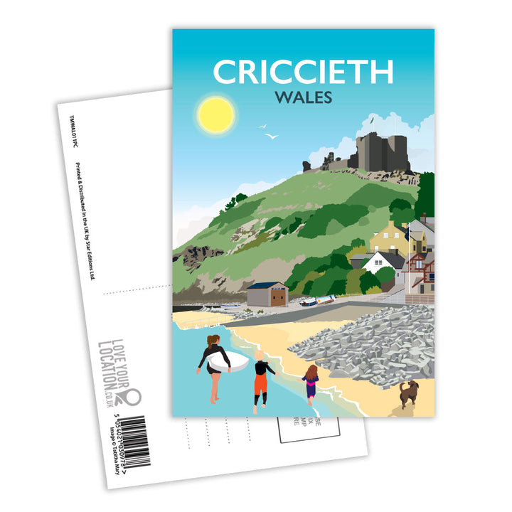 Criccieth, Wales - Postcard Pack