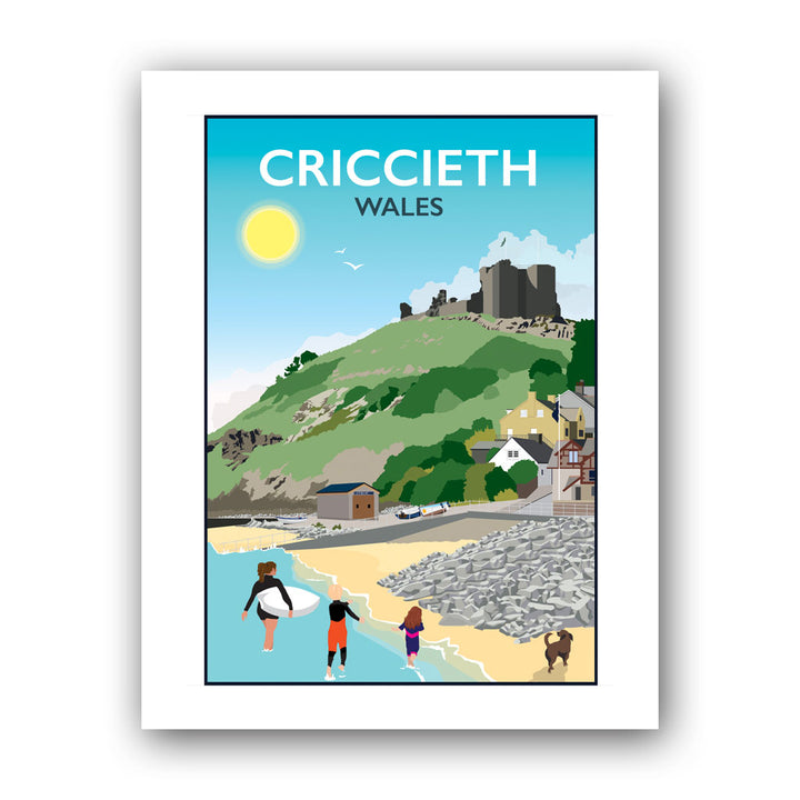 Criccieth, Wales - Art Print