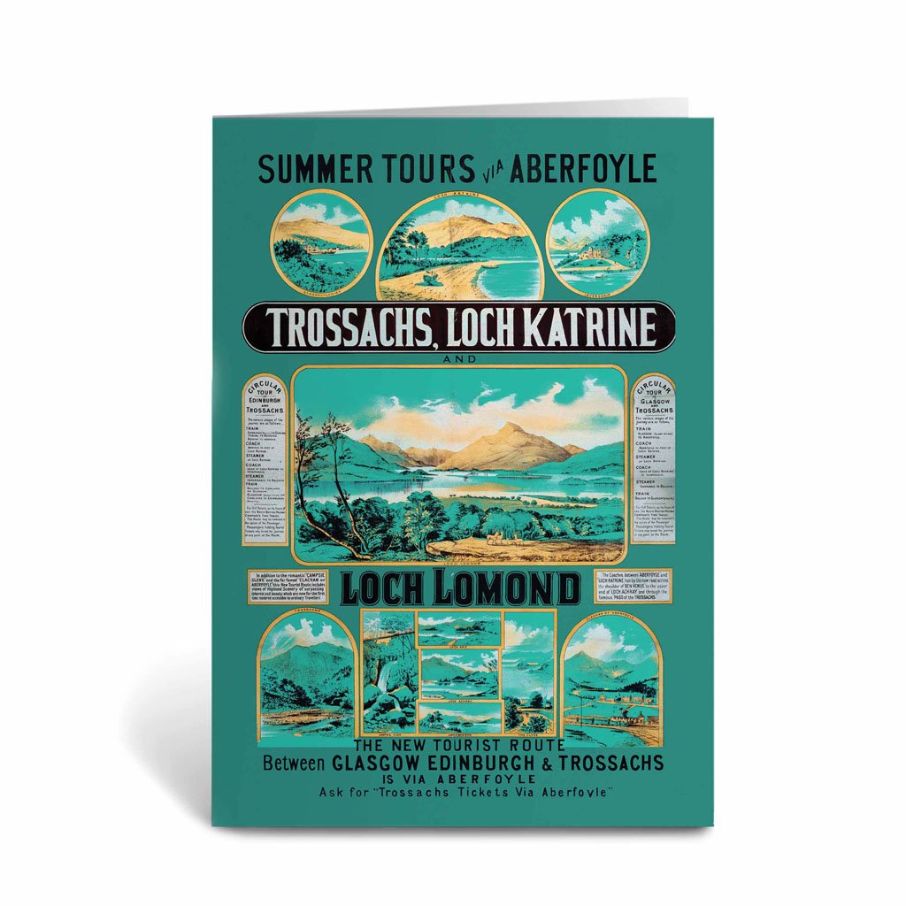 Loch Lomond - Summer Tours via Aberfoyle Greeting Card