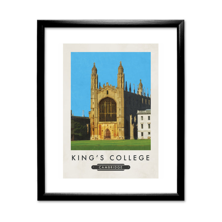 Kings College, Cambridge 11x14 Framed Print (Black)