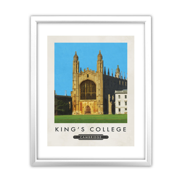 Kings College, Cambridge 11x14 Framed Print (White)