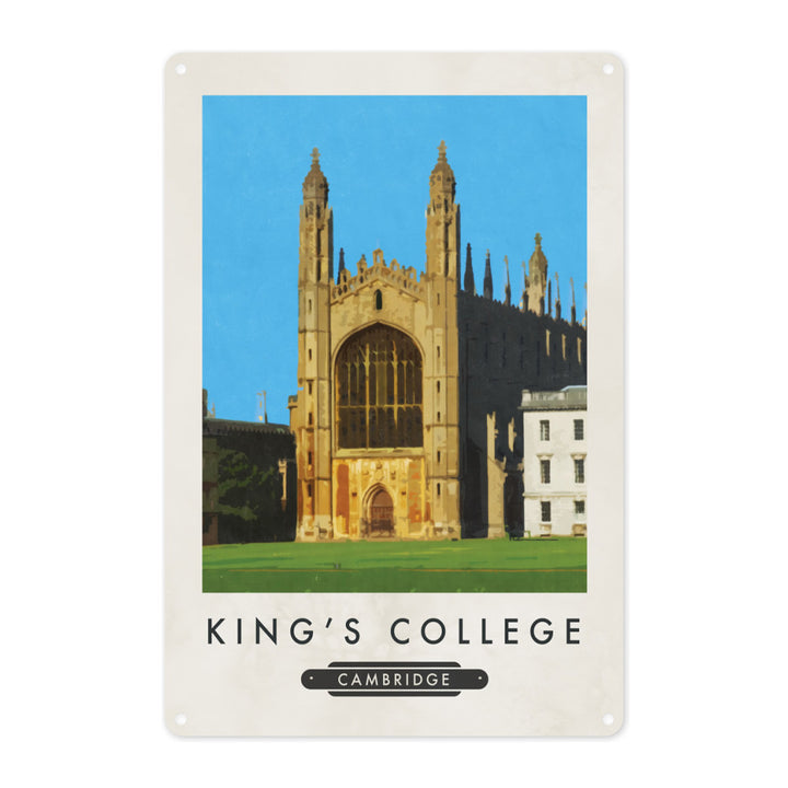 Kings College, Cambridge Metal Sign