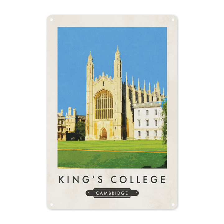 Kings College, Cambridge Metal Sign