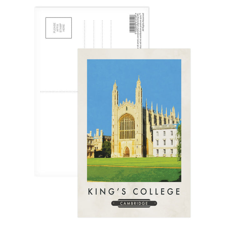 Kings College, Cambridge Postcard Pack