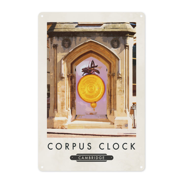 The Corpus Clock, Cambridge Metal Sign