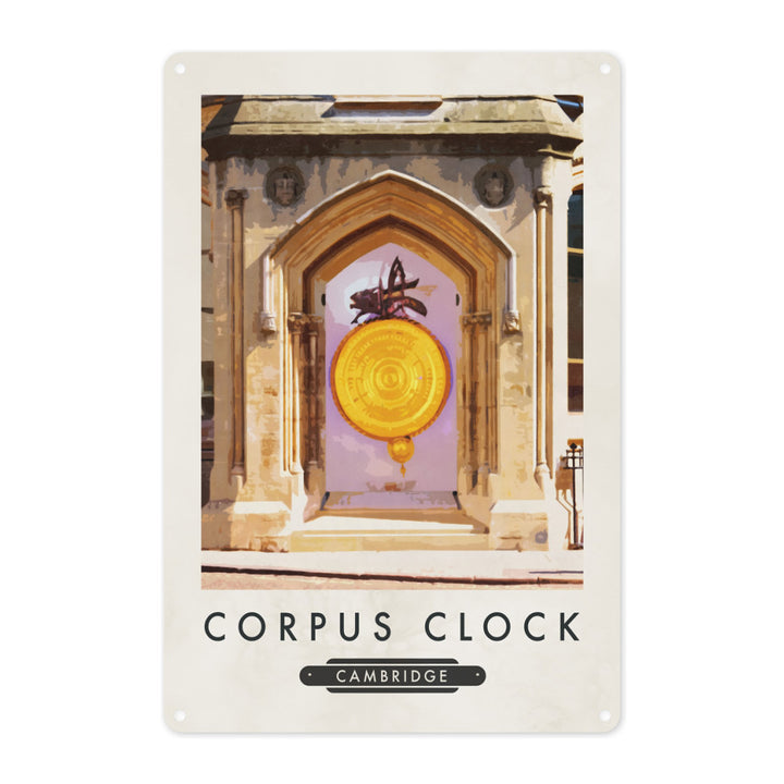 The Corpus Clock, Cambridge Metal Sign