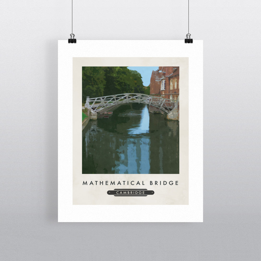 The Mathematical Bridge, Cambridge 90x120cm Fine Art Print