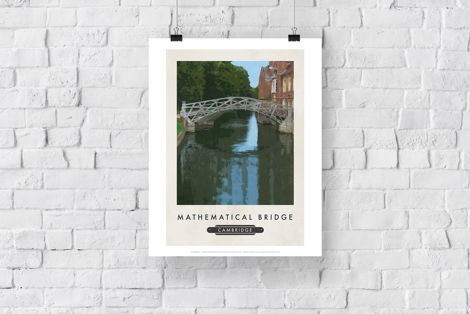 The Mathematical Bridge, Cambridge - Art Print