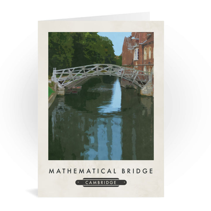 The Mathematical Bridge, Cambridge Greeting Card 7x5