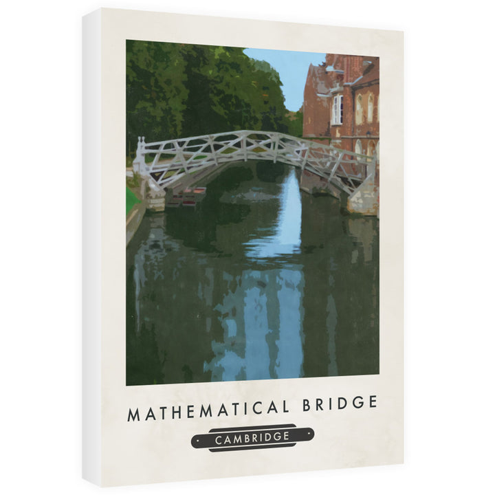 The Mathematical Bridge, Cambridge 60cm x 80cm Canvas