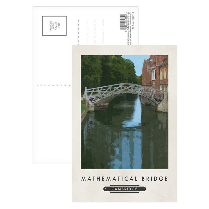 The Mathematical Bridge, Cambridge Postcard Pack
