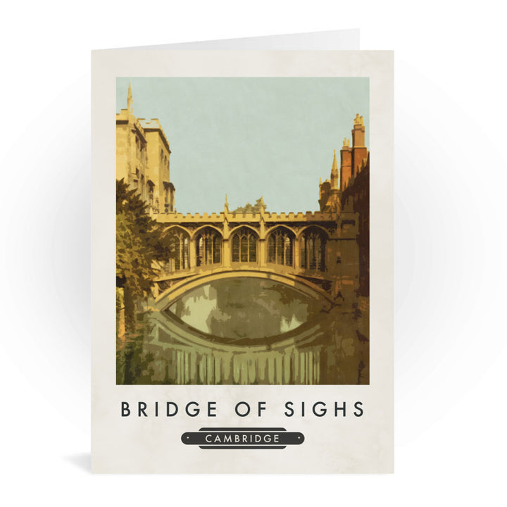 The Bridge of Sighs, Cambridge Greeting Card 7x5