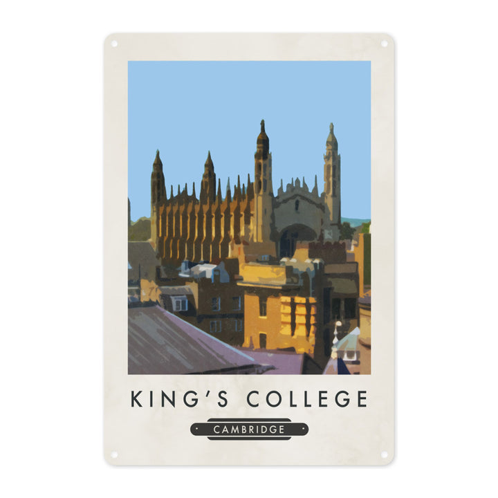 Kings College, Cambridge Metal Sign