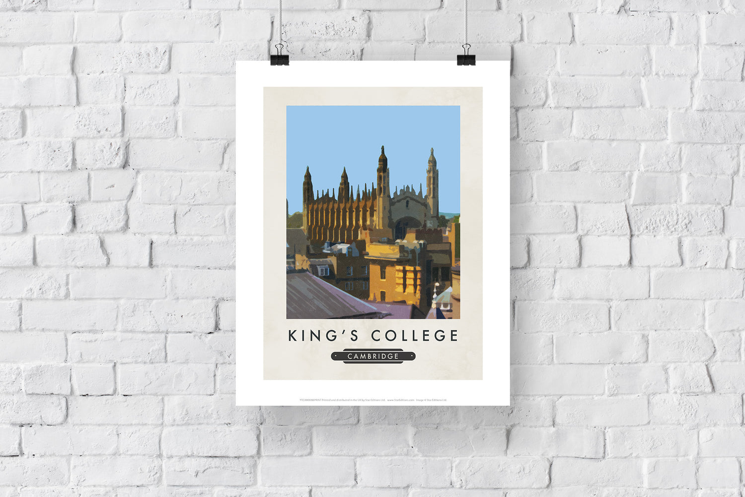 Kings College, Cambridge - Art Print
