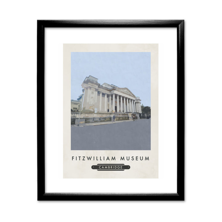 The Fitzwilliam Museum, Cambridge 11x14 Framed Print (Black)