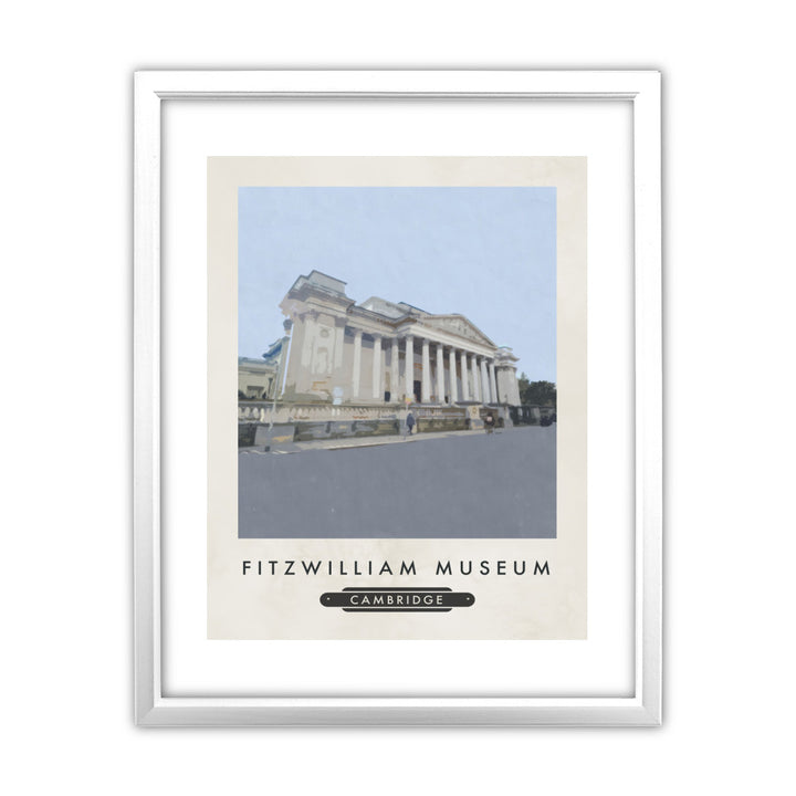 The Fitzwilliam Museum, Cambridge 11x14 Framed Print (White)