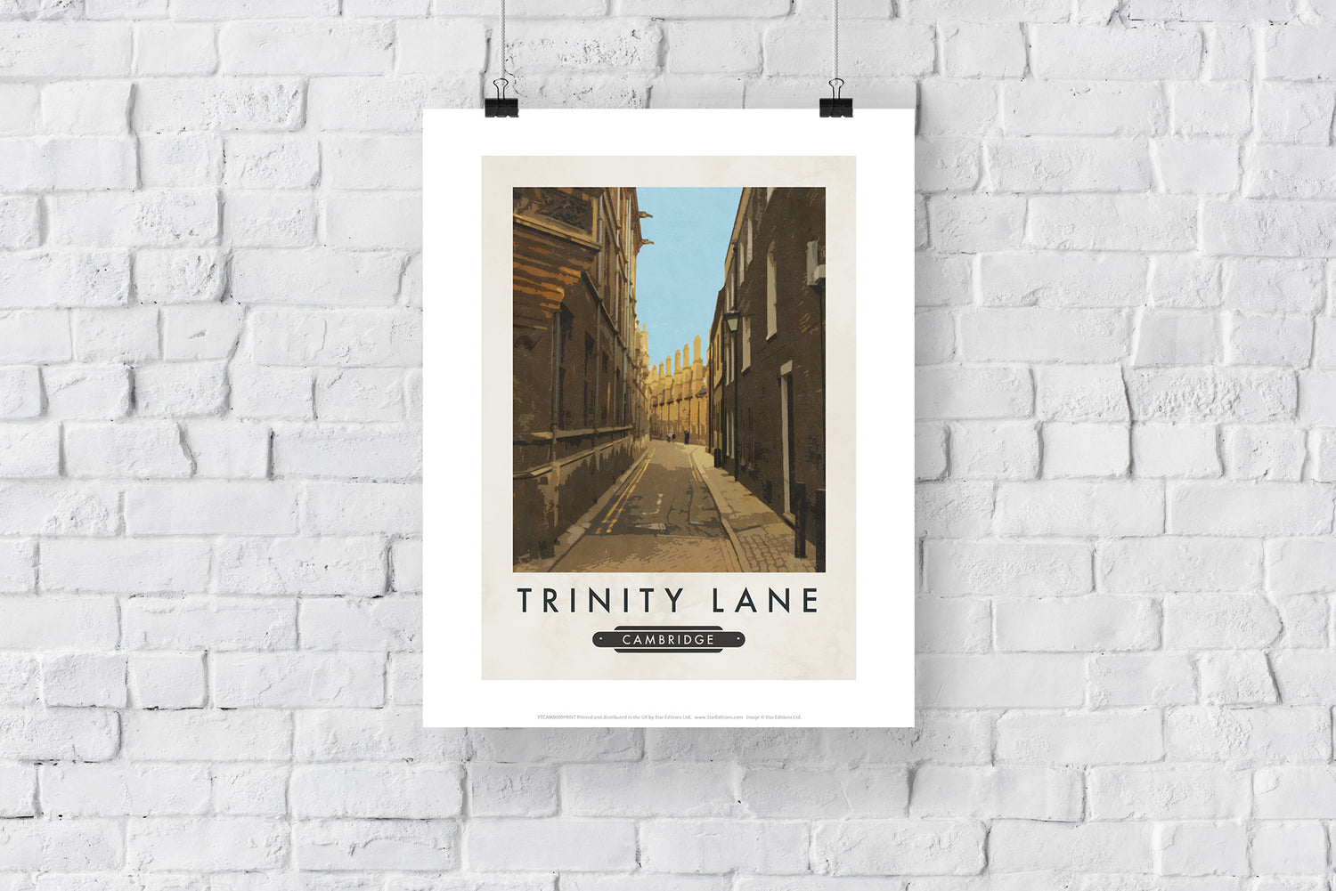 Trinity Lane, Cambridge - Art Print