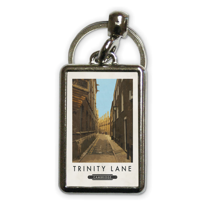 Trinity Lane, Cambridge Metal Keyring