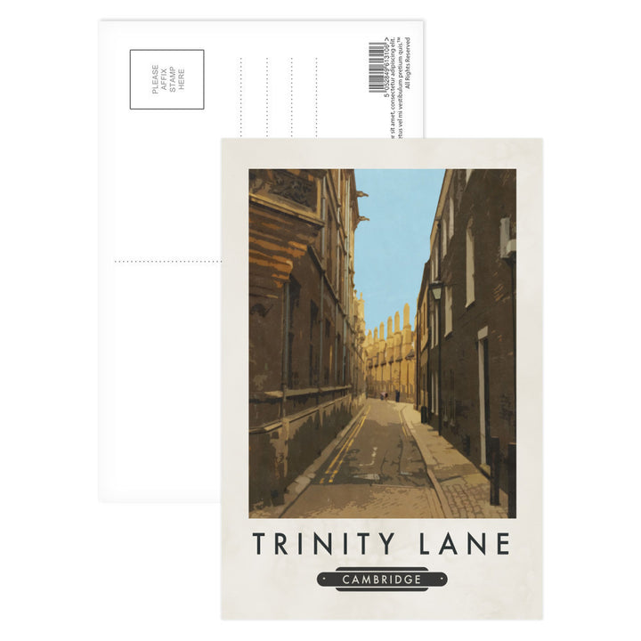 Trinity Lane, Cambridge Postcard Pack