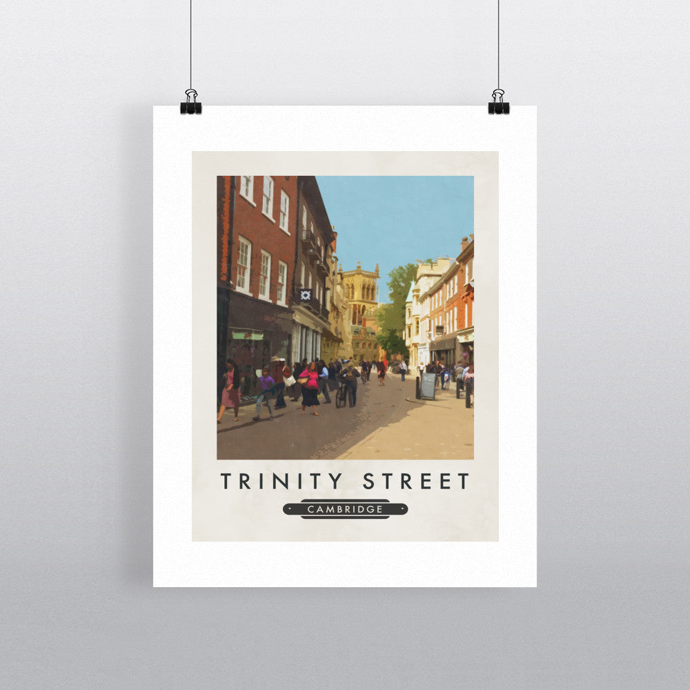 Trinity Street, Cambridge 90x120cm Fine Art Print