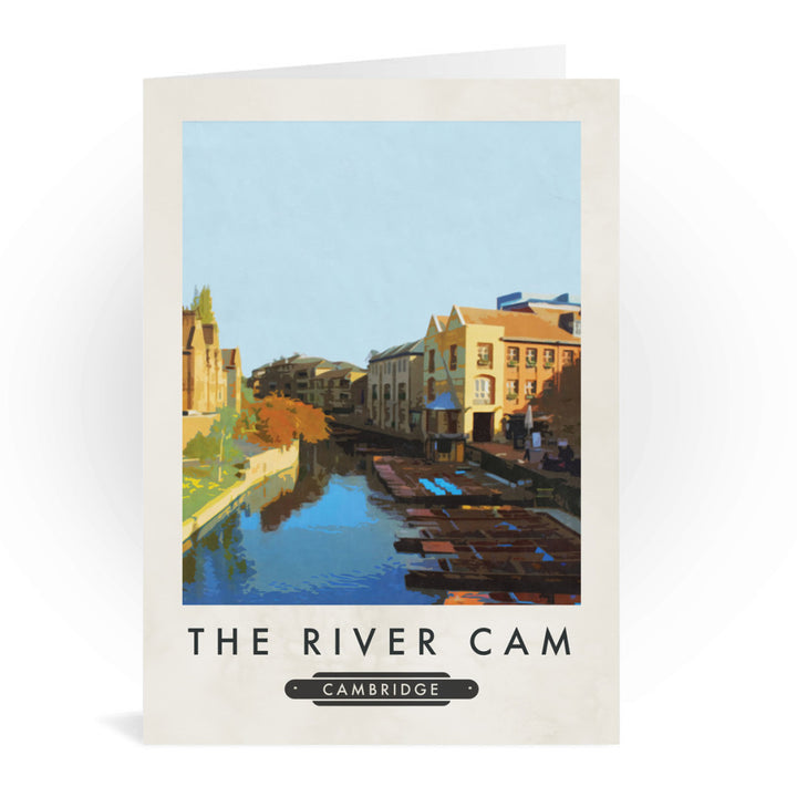The River Cam, Cambridge Greeting Card 7x5