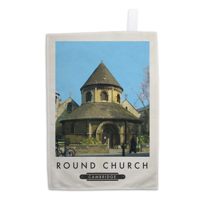 The Round Church, Cambridge Tea Towel