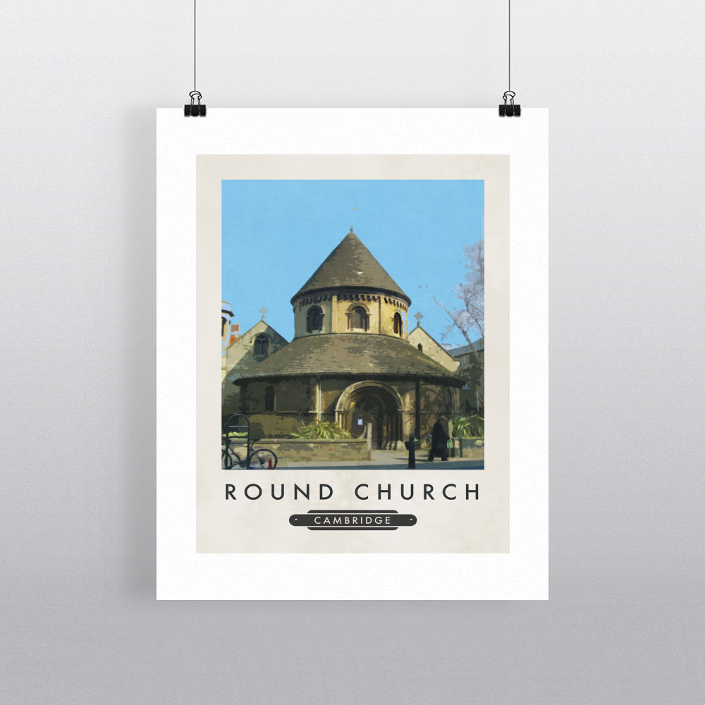 The Round Church, Cambridge - Art Print