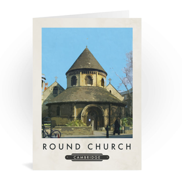 The Round Church, Cambridge Greeting Card 7x5