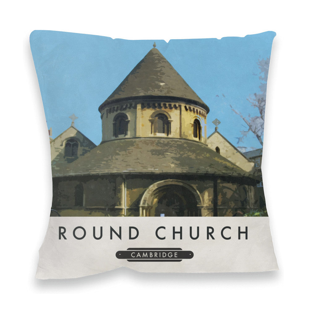The Round Church, Cambridge Fibre Filled Cushion