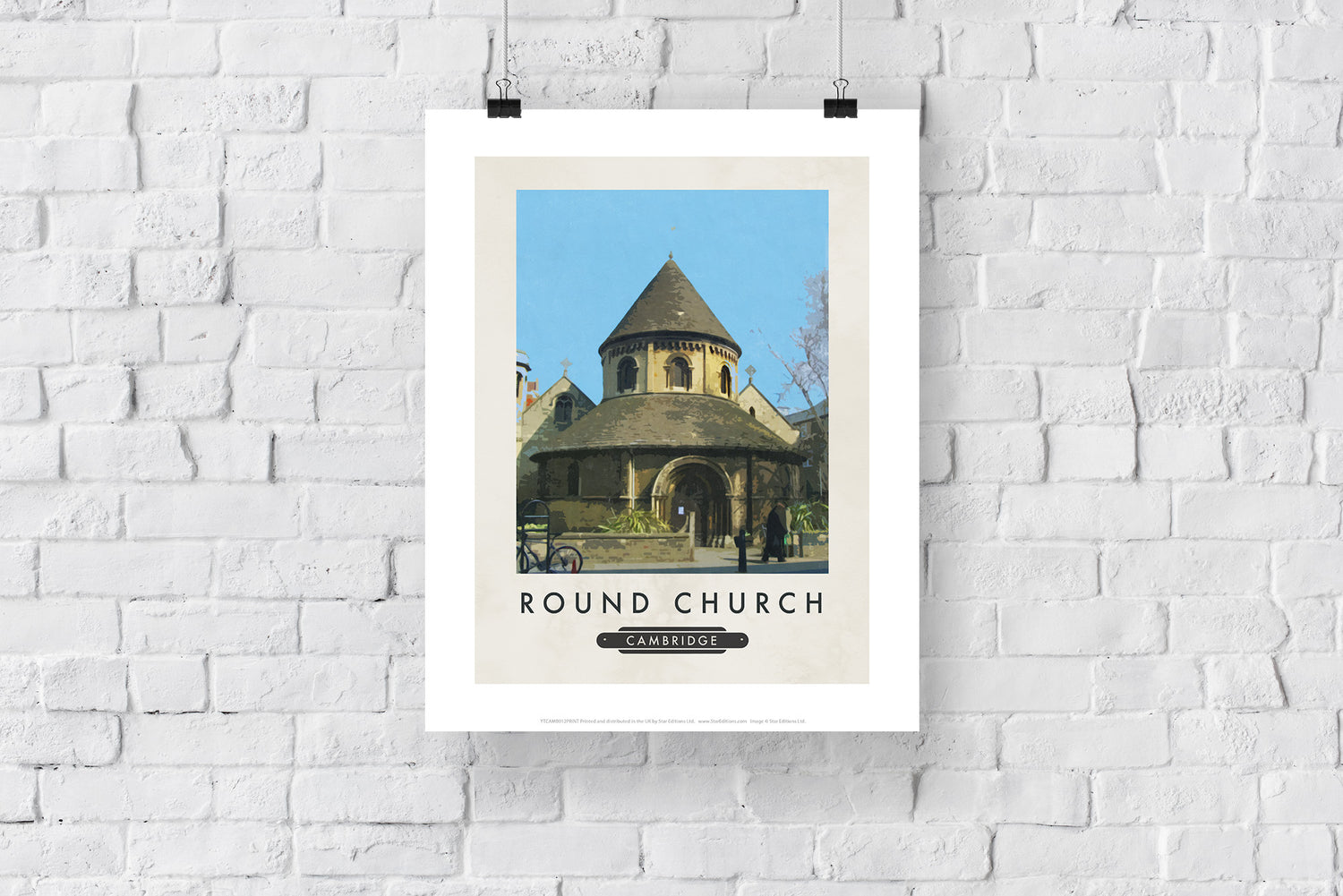 The Round Church, Cambridge - Art Print