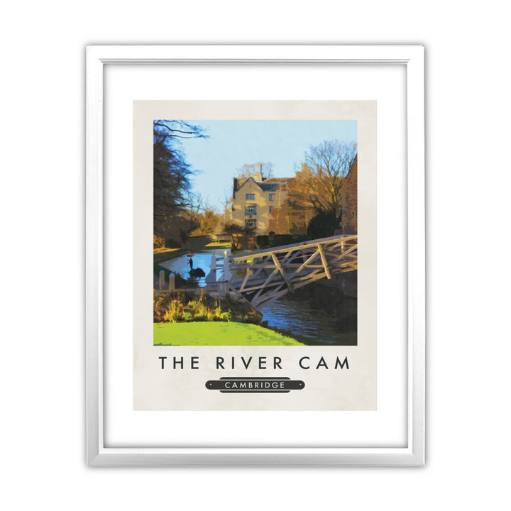 The River Cam, Cambridge 11x14 Framed Print (White)