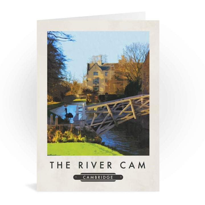The River Cam, Cambridge Greeting Card 7x5