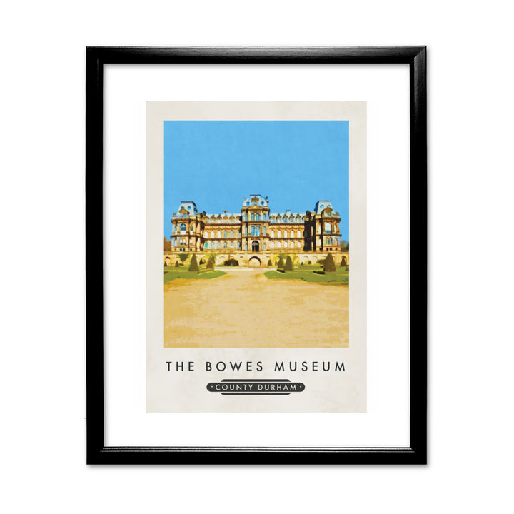 The Bowes Museum, County Durham 11x14 Framed Print (Black)