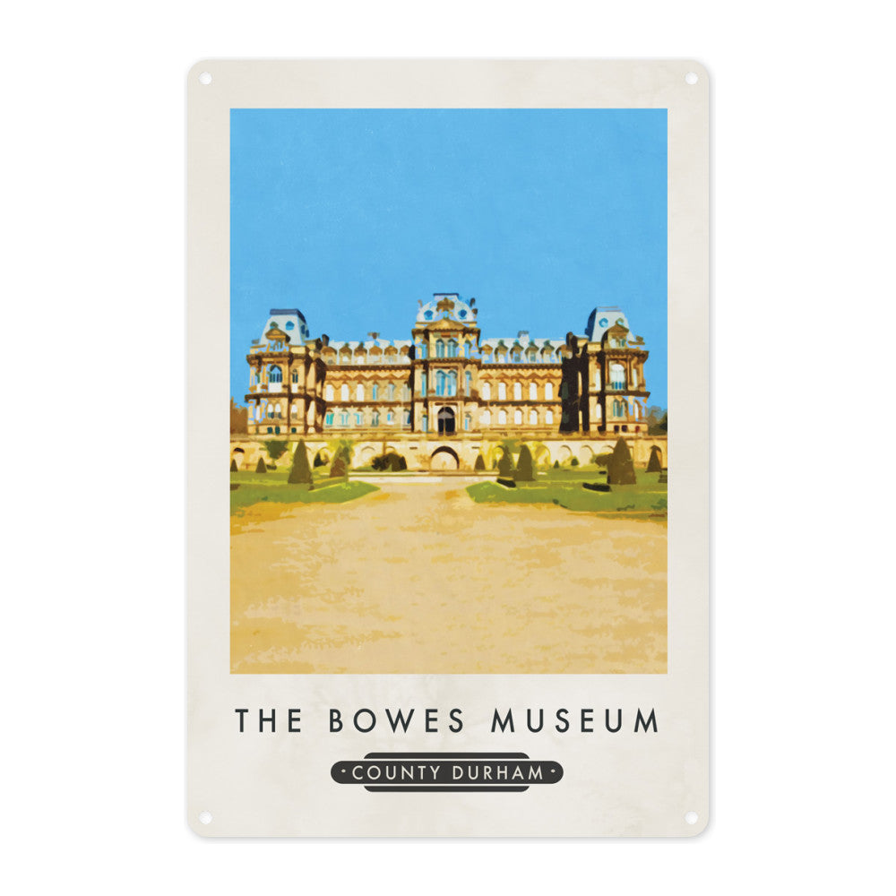 The Bowes Museum, County Durham Metal Sign