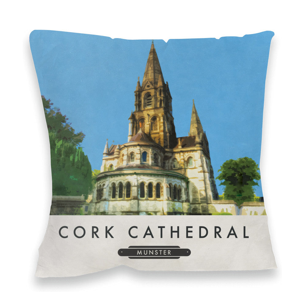 Cork Cathedral, Ireland Fibre Filled Cushion