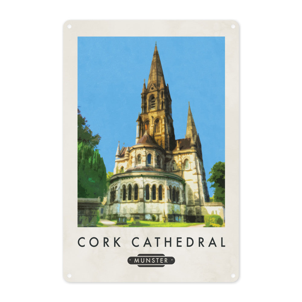 Cork Cathedral, Ireland Metal Sign